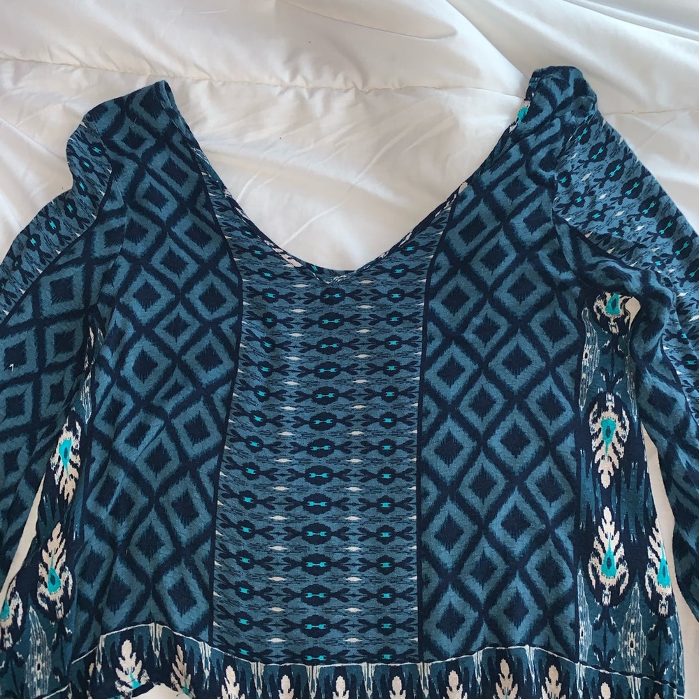 Blue Patterned Top - Picture 2 of 3